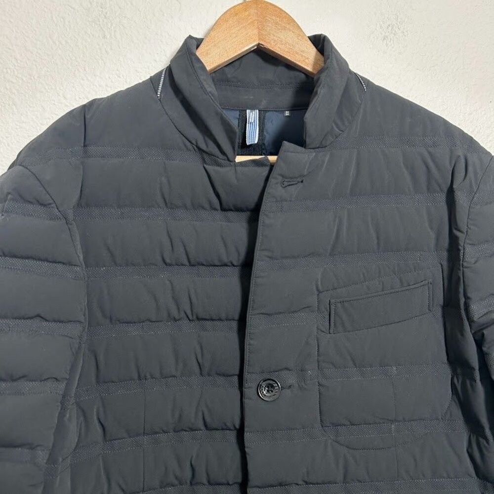 EFM Engineered for Motion Men Down Blazer Jacket Padded Quilted Black 44 US 54 E - Picture 4 of 10